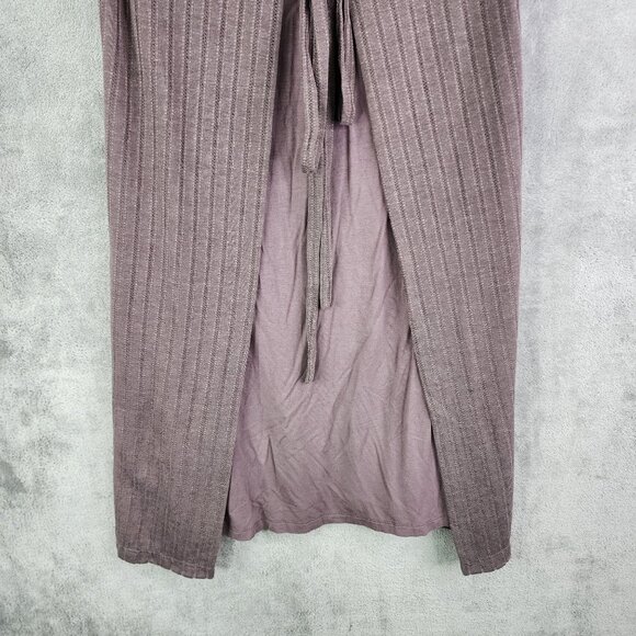 Women's Anthropologie Mauve Sleeveless Open-Front Ribbed Knit Cardigan Vest S - Picture 3 of 12